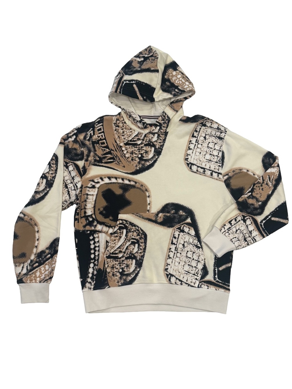 Jordan Jumpman AOP Allover Print Championship Ring 23 Sweatshirt Hoodie NWT M
